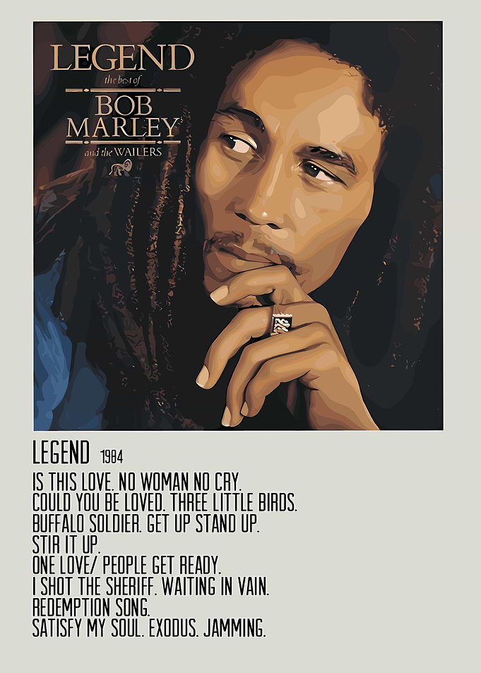 Bob Marley Legend Album Cover Art