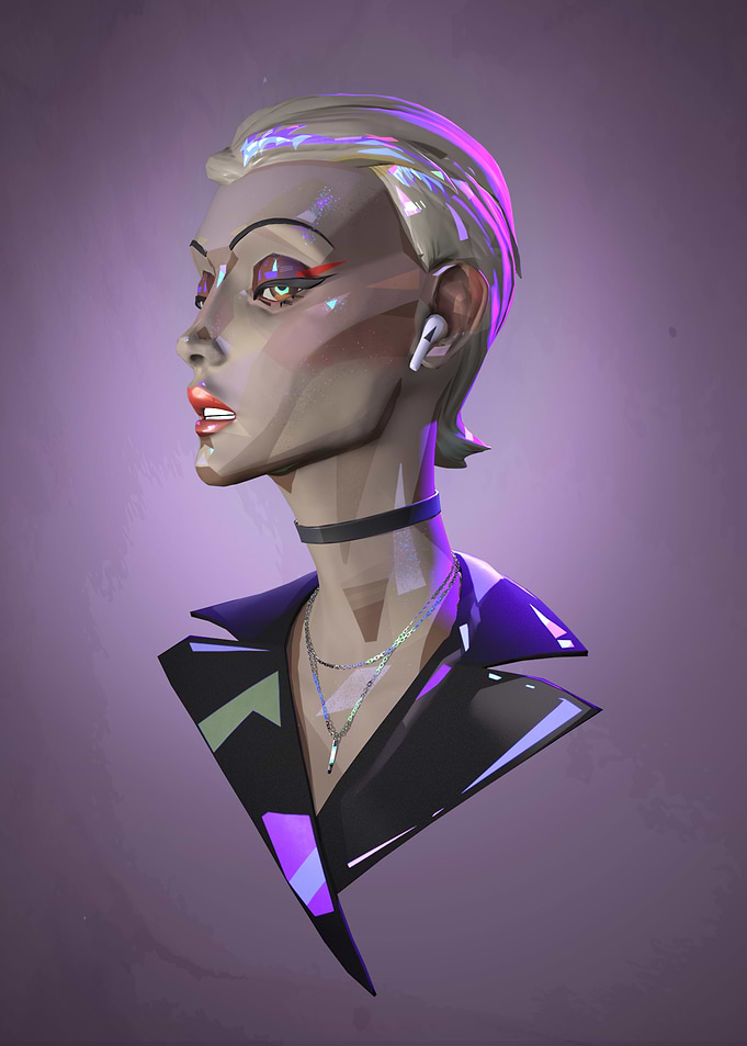 Stylized Portrait of a Woman