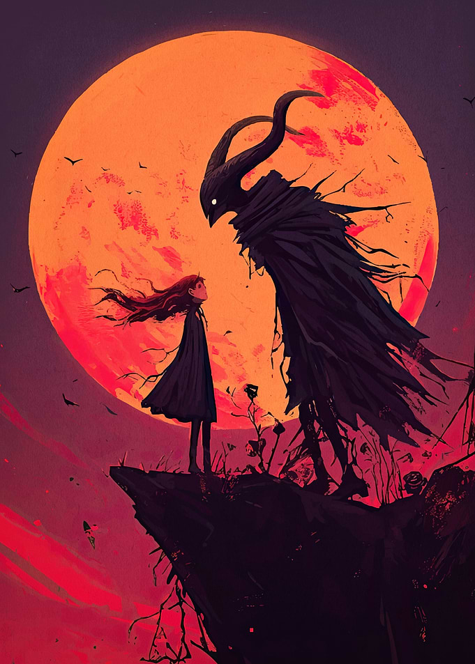 Girl Monster Moon