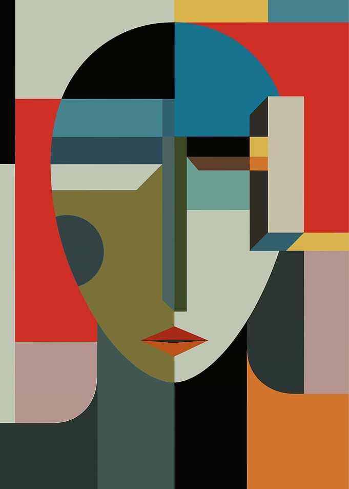 Abstract Geometric Portrait