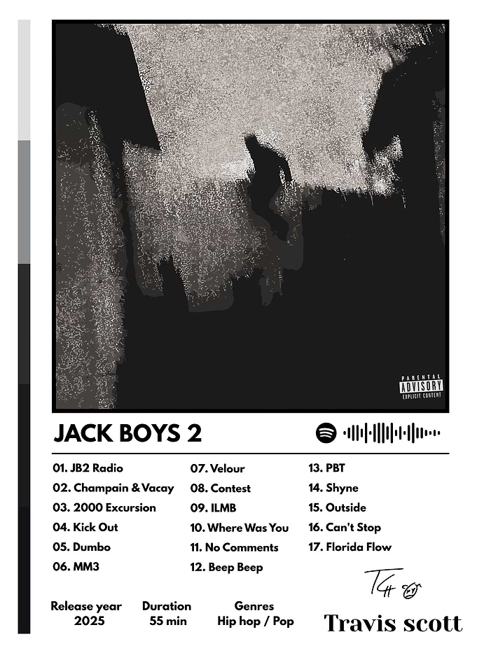 travis scott Jack Boys 2 Album Cover Art