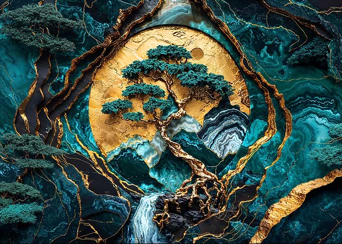 Golden Tree of Harmony Art