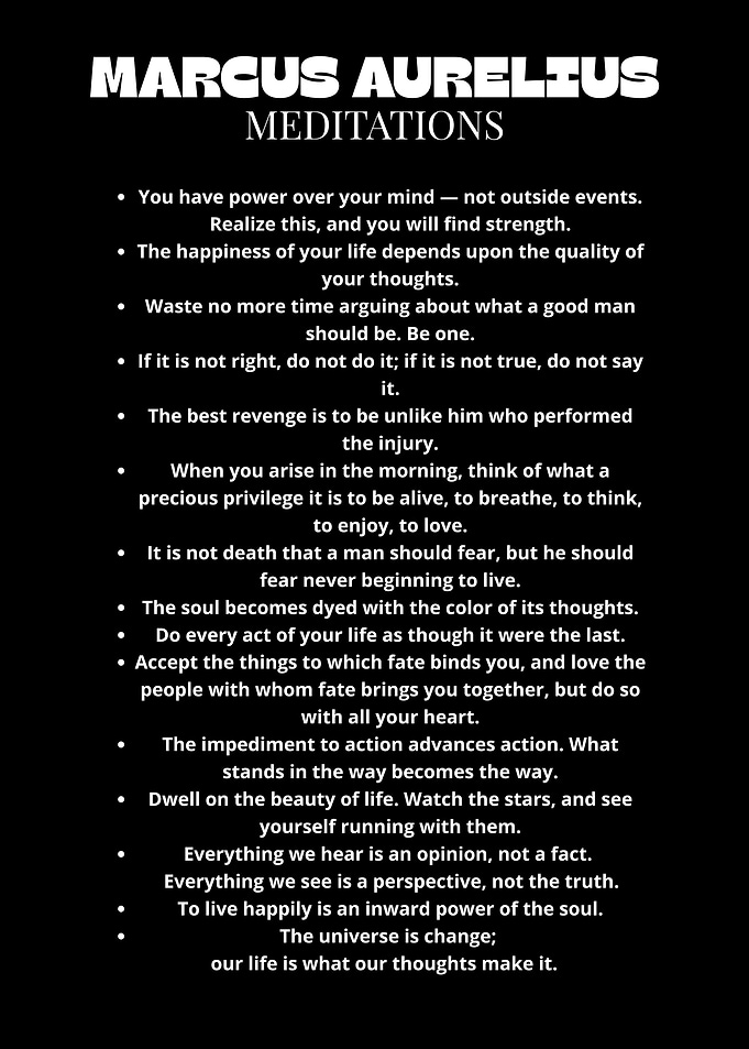 Marcus Aurelius Meditations Quotes