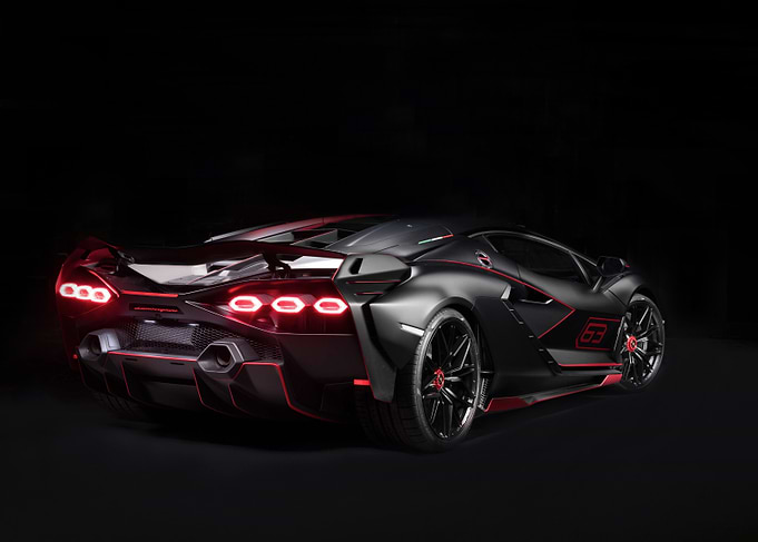 Lamborghini Sian FKP 37 Rear View