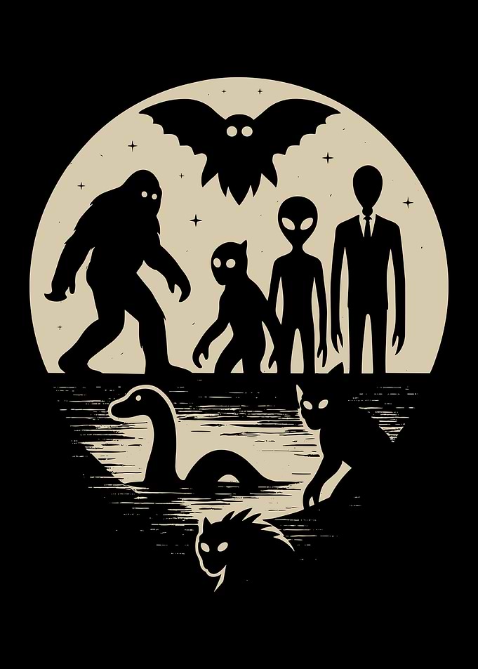 Cryptid Gathering Silhouette