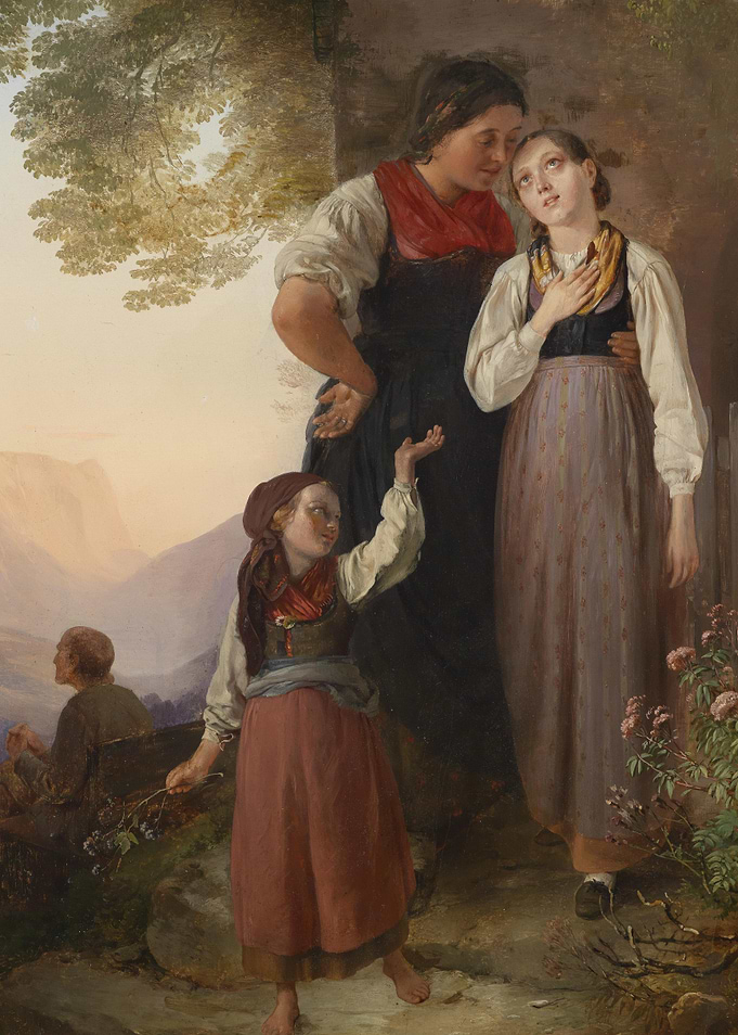Figures in a Landscape Painting
