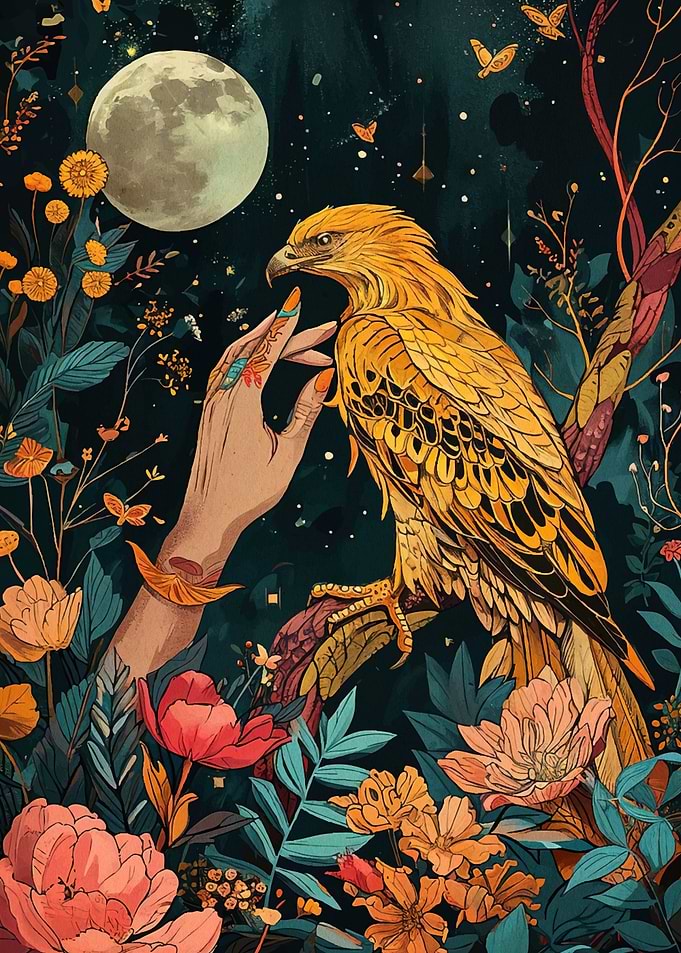 Eagle Floral Fantasy