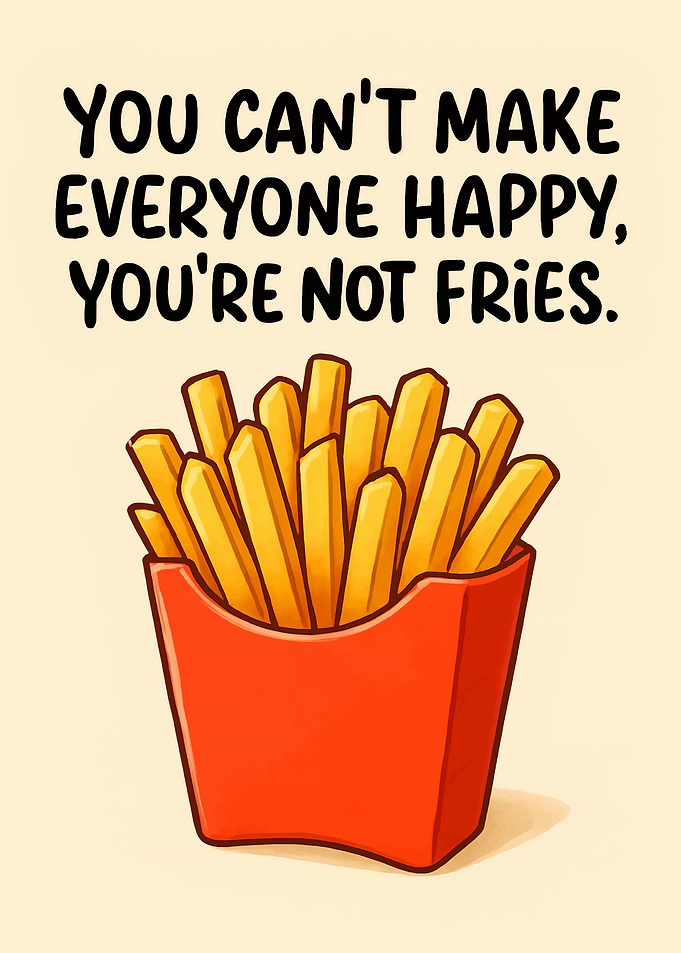 Fries Love Quote Art
