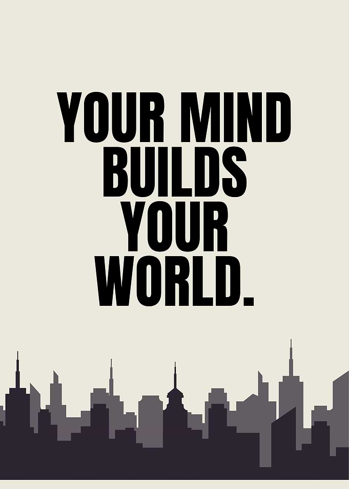 Mind Power Quote – Mental Strength Wall Art