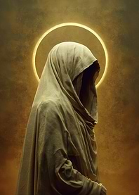 Mysterious Figure with Halo