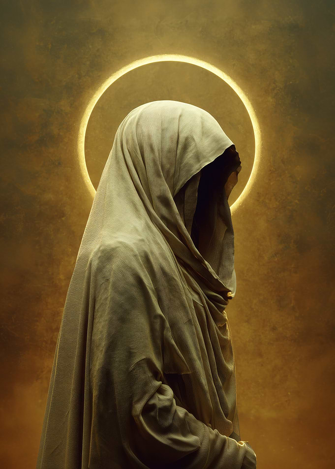 Mysterious Figure with Halo