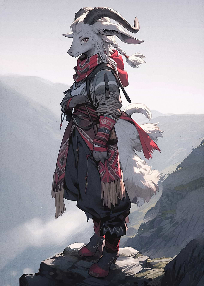 Anthropomorphic Goat