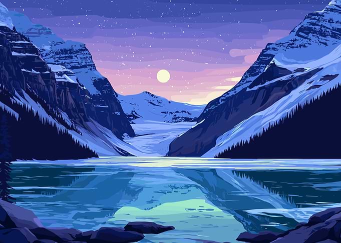 Lake Louise at Night