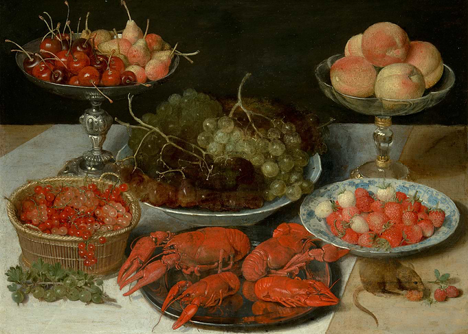 Still Life with Fruit and Lobster