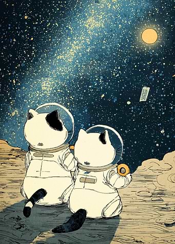 Cats Space Suits