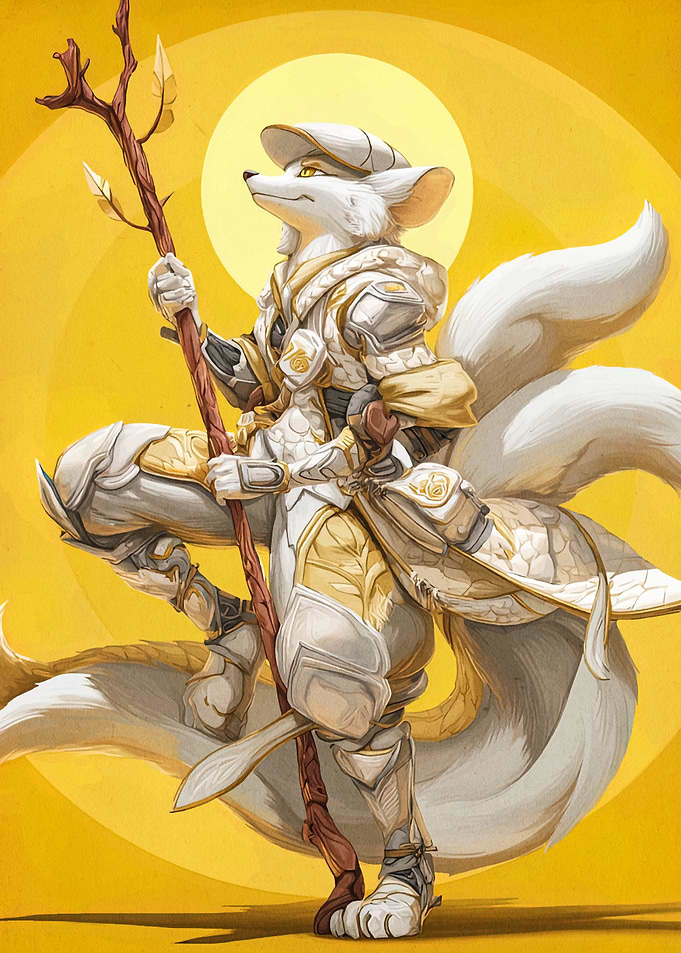 Fox Warrior with Staff