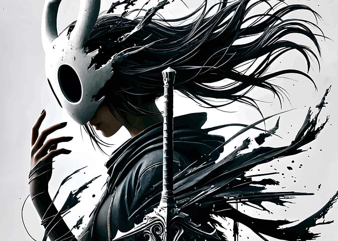 Hollow Knight Inspired Character with Sword