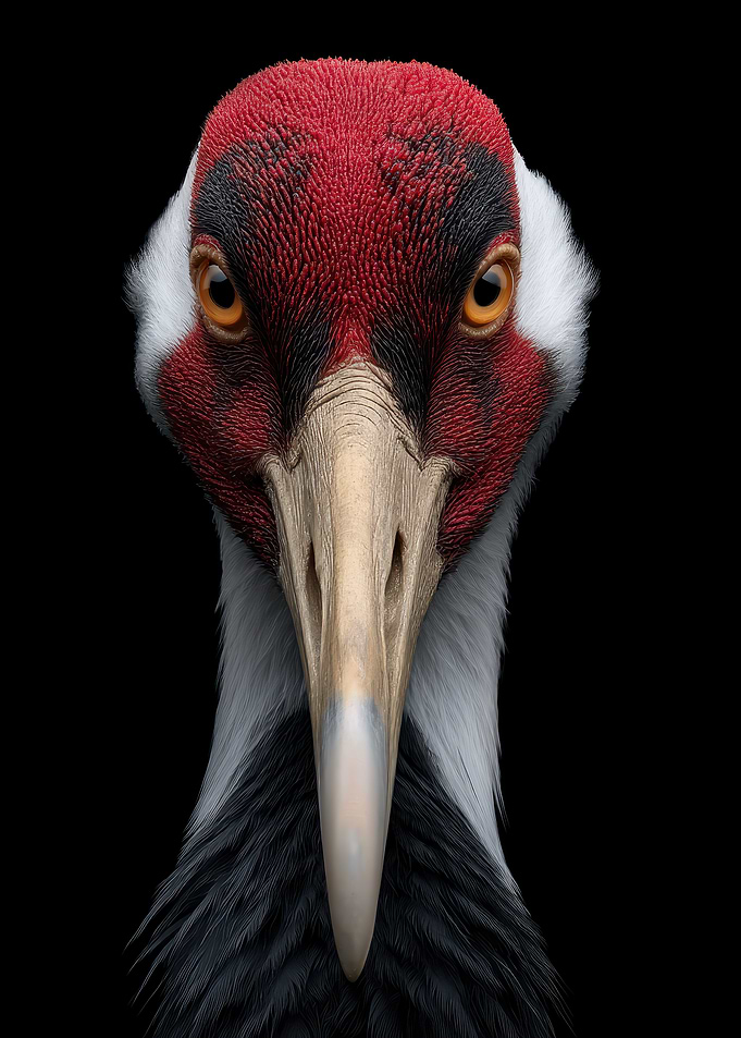 Red-crowned Crane Portrait