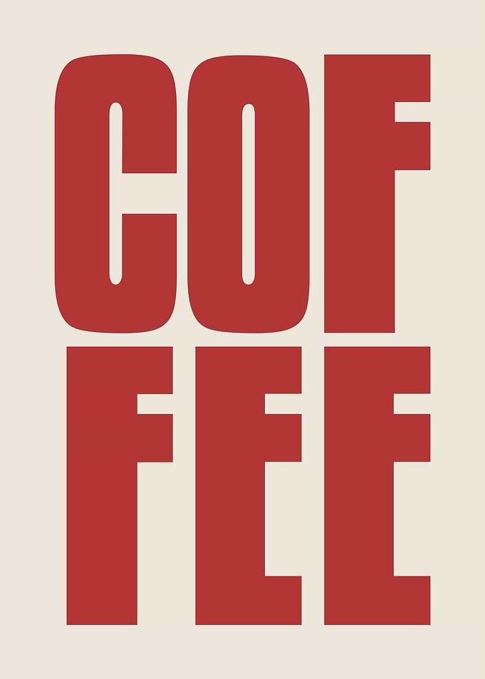 Coffee Text Art