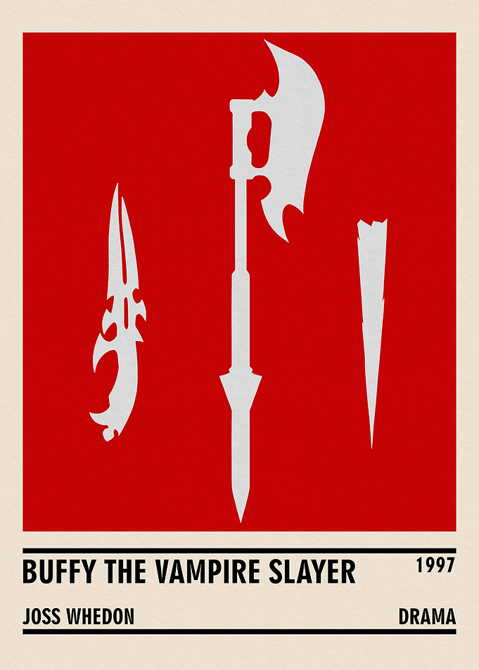 Buffy the Vampire Slayer Minimalist Poster