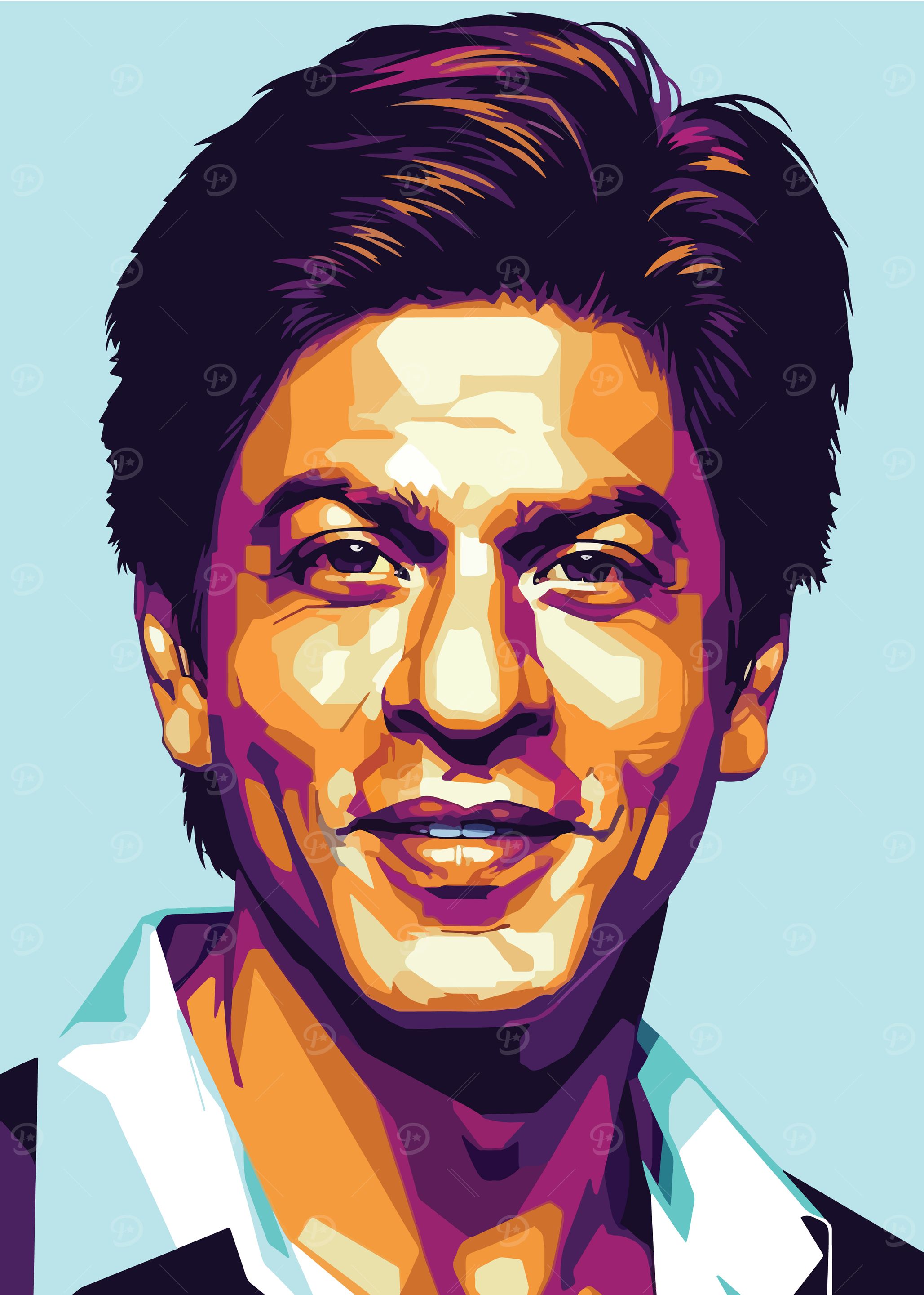 Shah Rukh Khan Pop Art Portrait