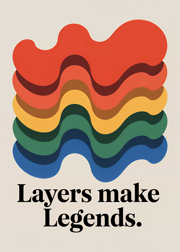 Layers Make Legends Abstract Art