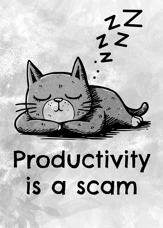 Sleeping Cat Productivity is a Scam
