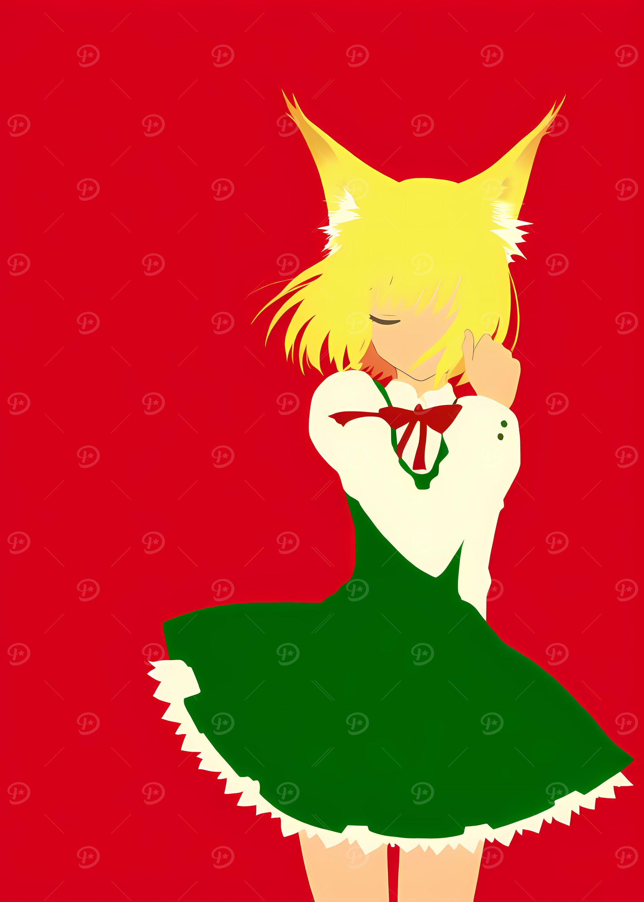 Anime Girl Minimalist Art