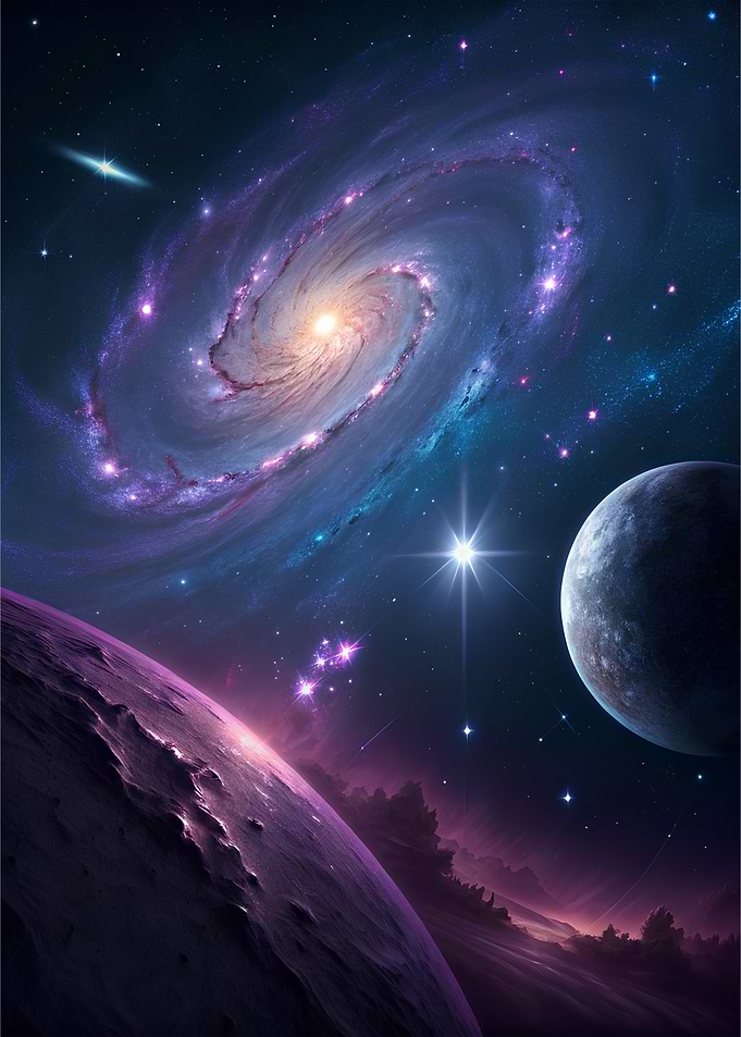 Cosmic Galaxy and Planets