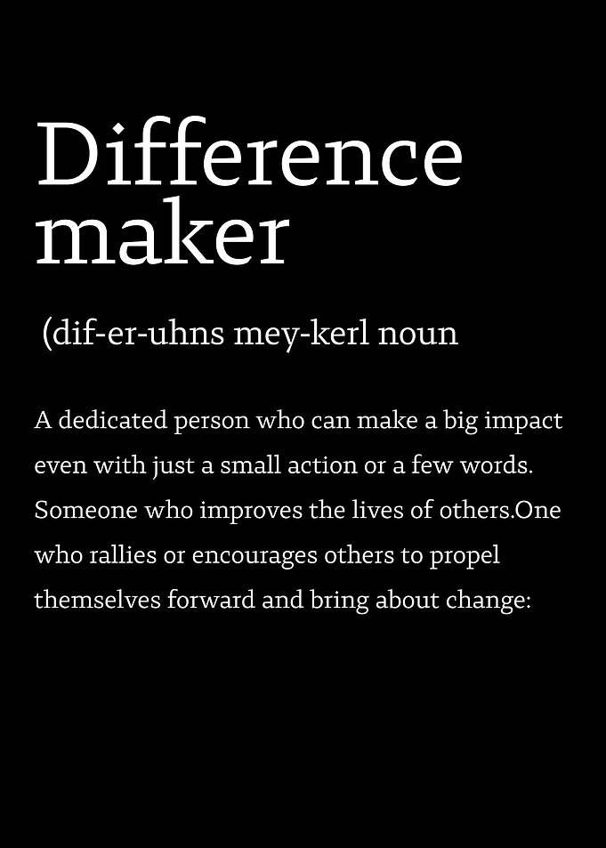 Difference Maker Definition