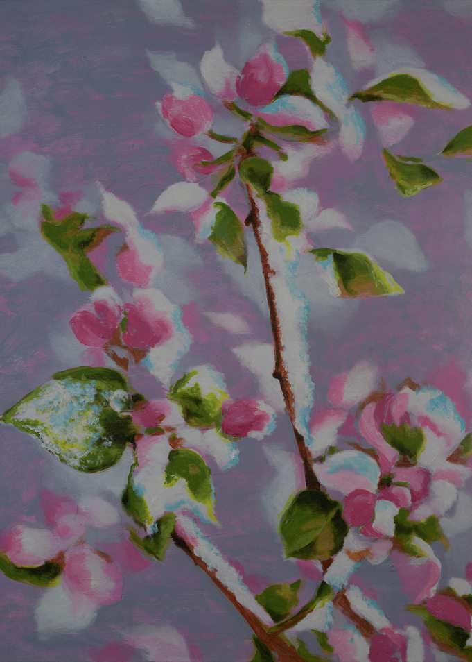 Pink Blossoms Painting