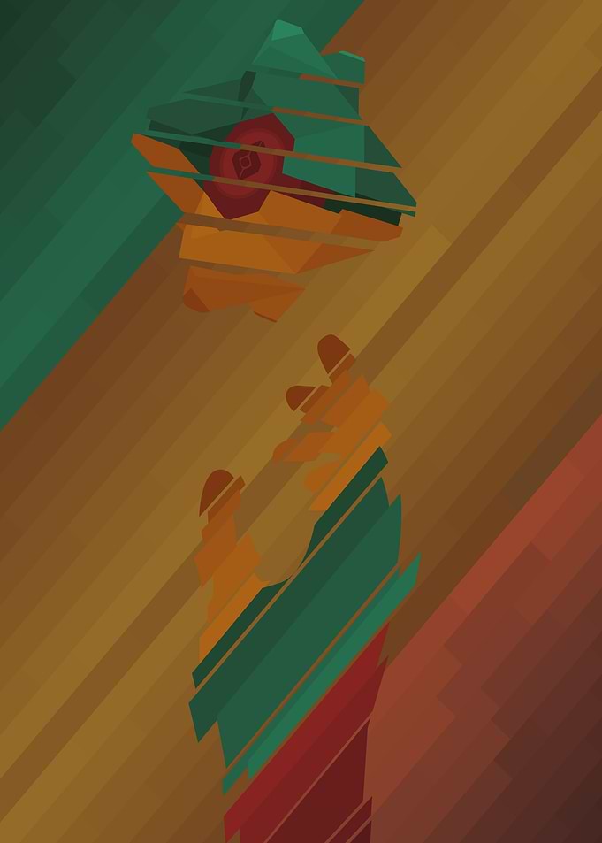 Abstract Hand Reaching