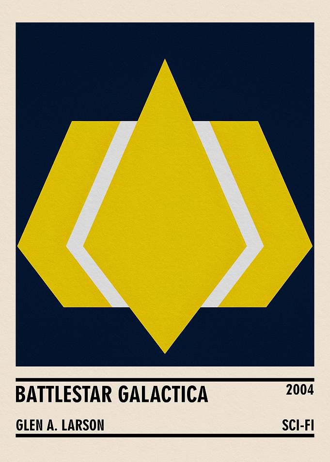 Battlestar Galactica Minimalist Poster