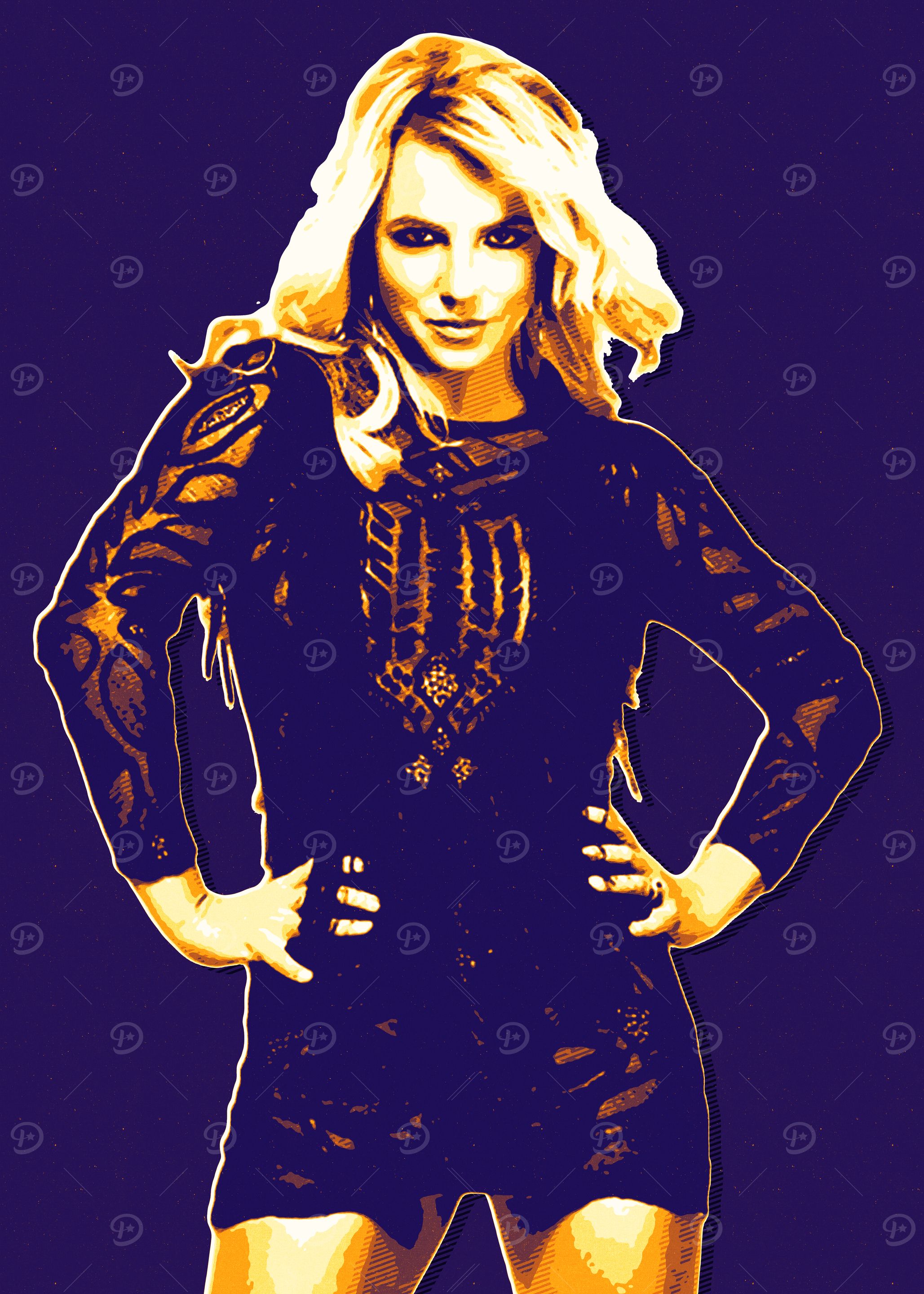Britney Spears Pop Art Portrait