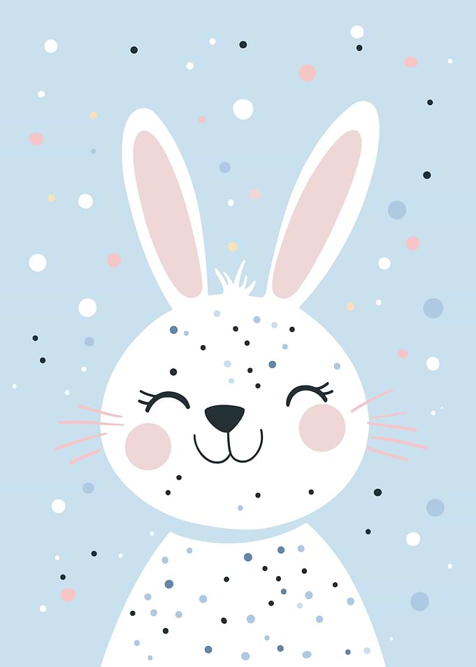 Cute Cartoon Bunny Illustration