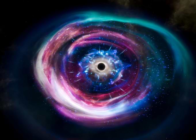Colorful Black Hole in Space