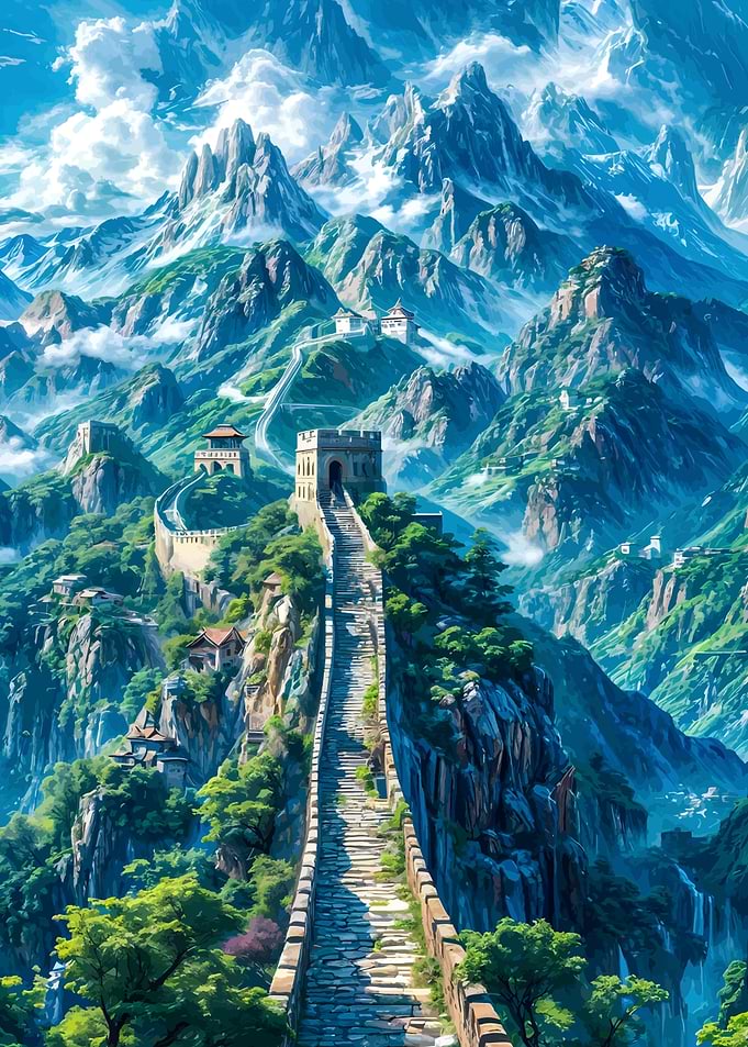 Great Wall of China Landscape