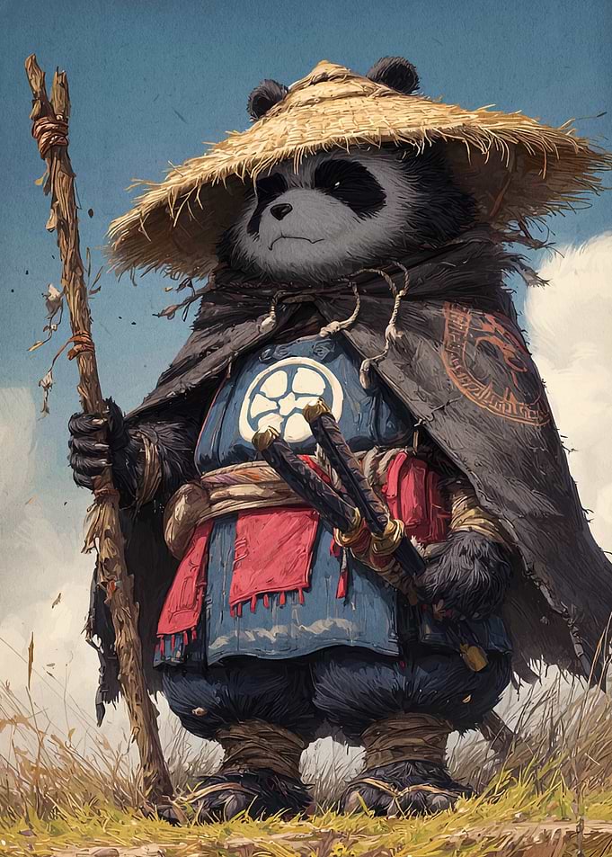 Samurai Panda Warrior