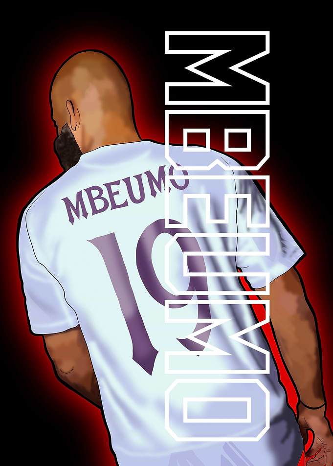 Mbeumo Soccer Jersey Illustration