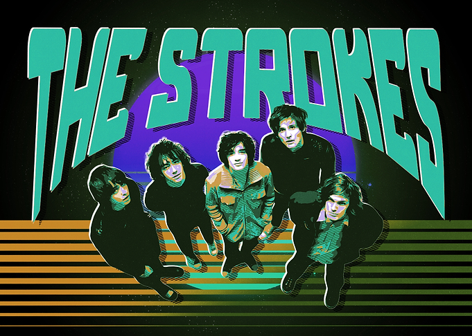 The Strokes Band Poster Art