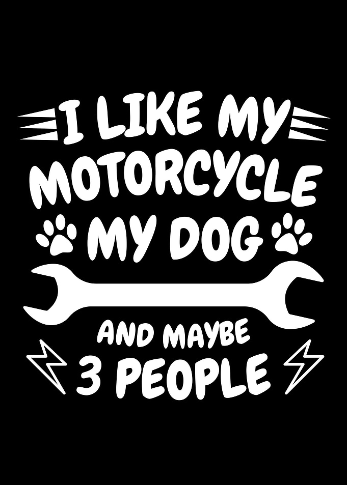 Funny Motorcycle Dog Humor