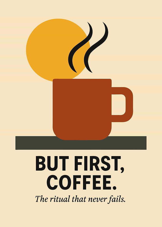 But First, Coffee Minimalist Art