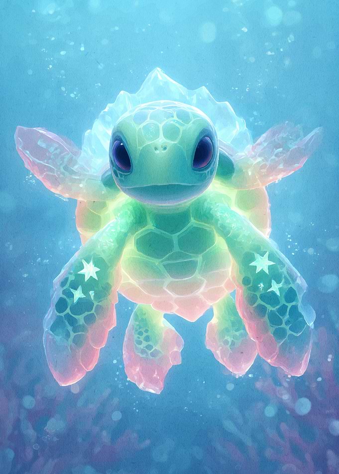 Cute Turtle Ocean