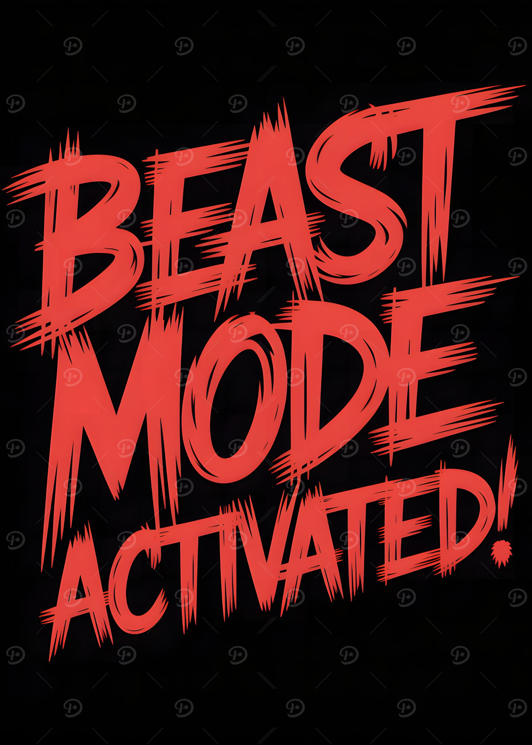 Beast Mode Activated Text Art