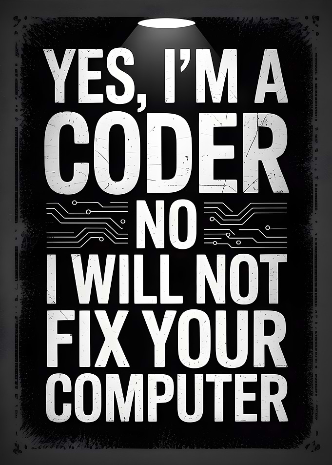 Yes, I'm a coder poster