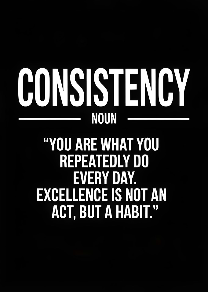 Consistency Motivational Quote