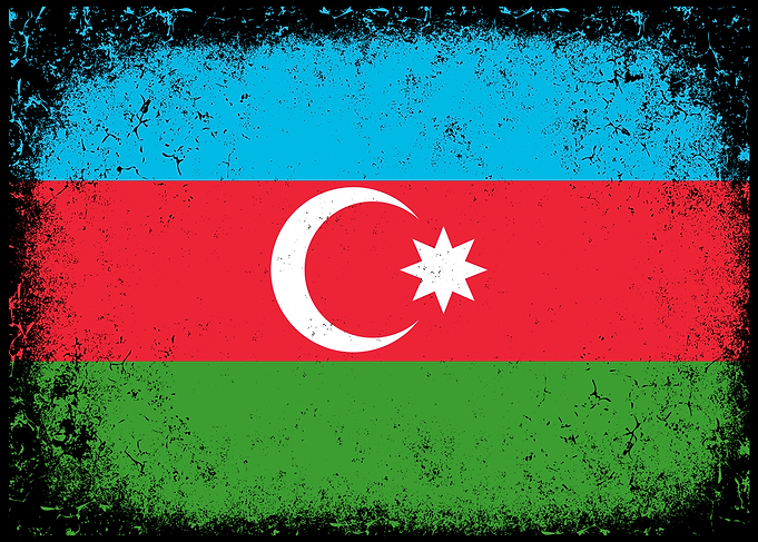 Distressed Azerbaijan Flag