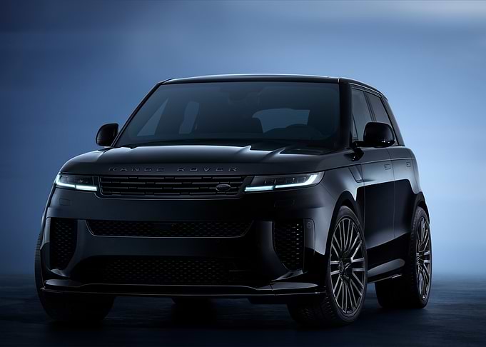 Black Range Rover Sport Front View