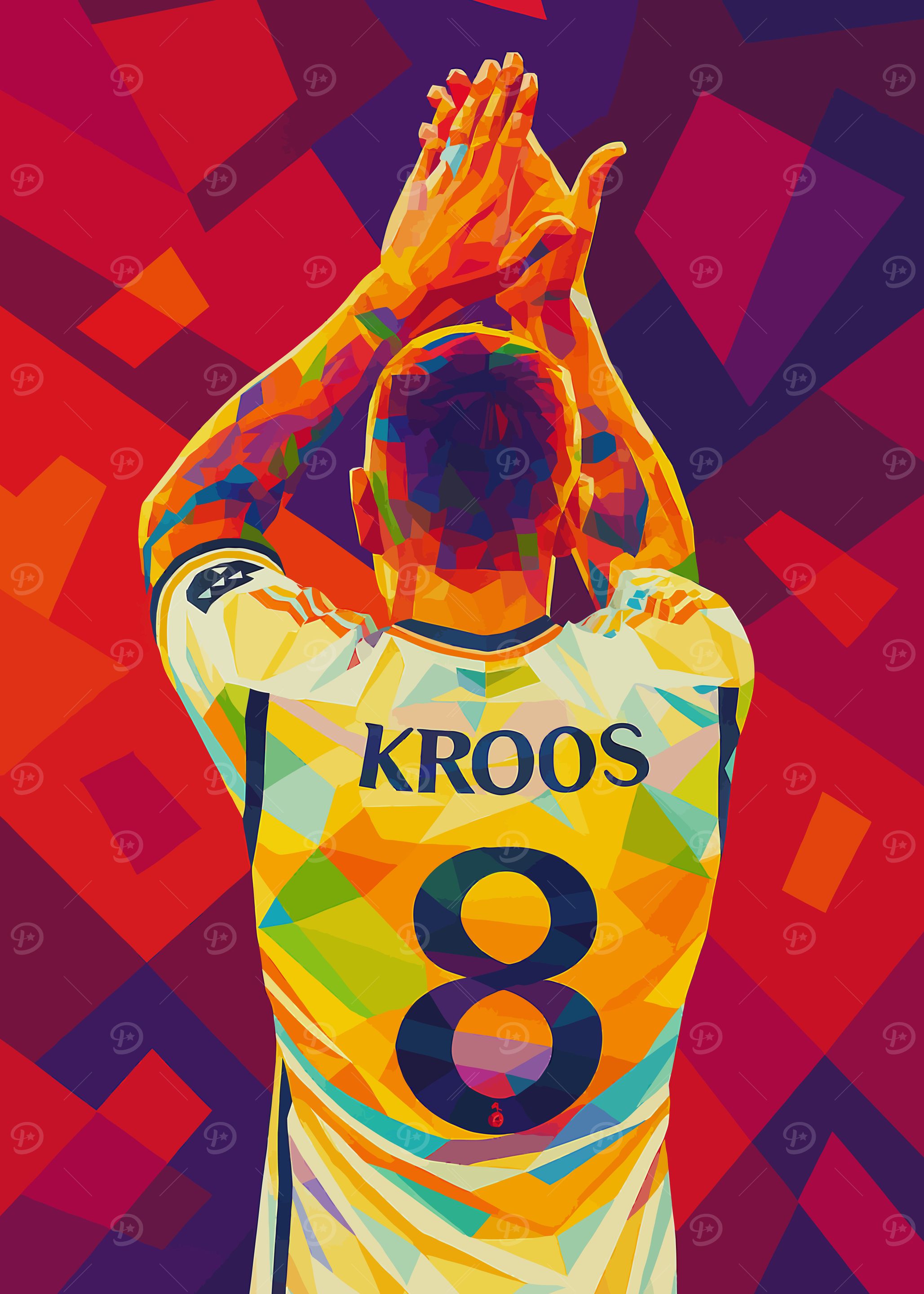 Toni Kroos Colorful Digital Art