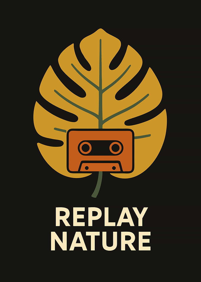 Replay Nature Cassette Tape Leaf Art
